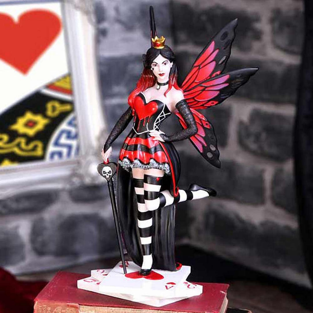 Wonderland Fairies Queen of Hearts Red Card Figurine B5557T1