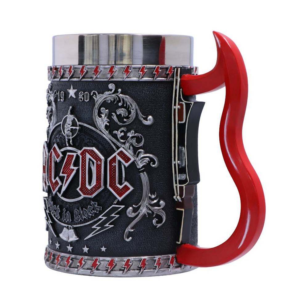 Officially licensed ACDC Back in Black Tankard Mug B5566T1