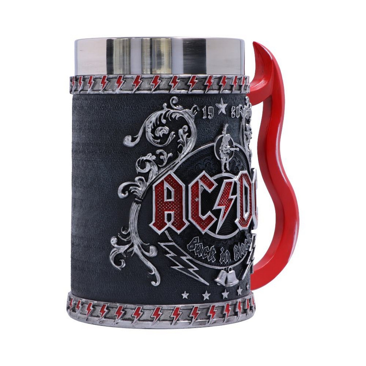 Officially licensed ACDC Back in Black Tankard Mug B5566T1