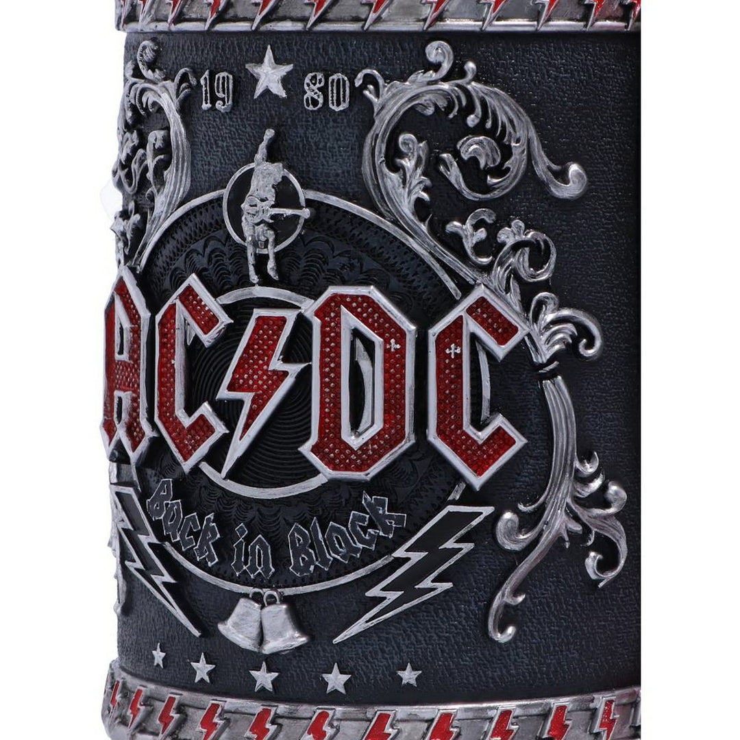 Officially licensed ACDC Back in Black Tankard Mug B5566T1