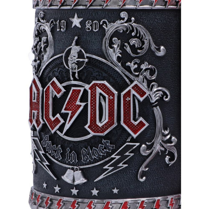 Officially licensed ACDC Back in Black Tankard Mug B5566T1