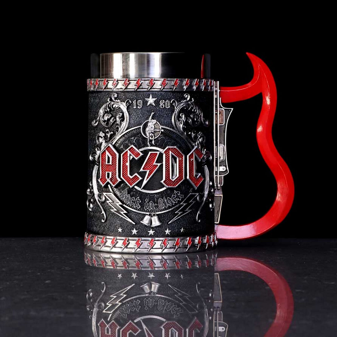 Officially licensed ACDC Back in Black Tankard Mug B5566T1