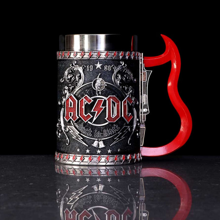 Officially licensed ACDC Back in Black Tankard Mug B5566T1