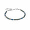 Hematite Blue Green Bead Adjustable 18-23cm Bracelet B5567L