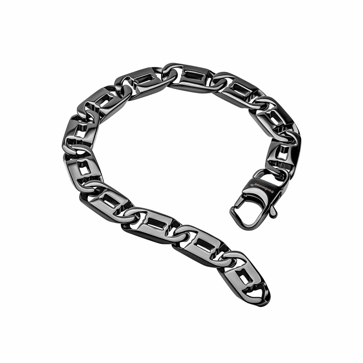 Stainless Steel Shiny Black 21.5cm Bracelet B5570B