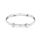 Adjustable Sterling Silver Heart Bangle B5577P