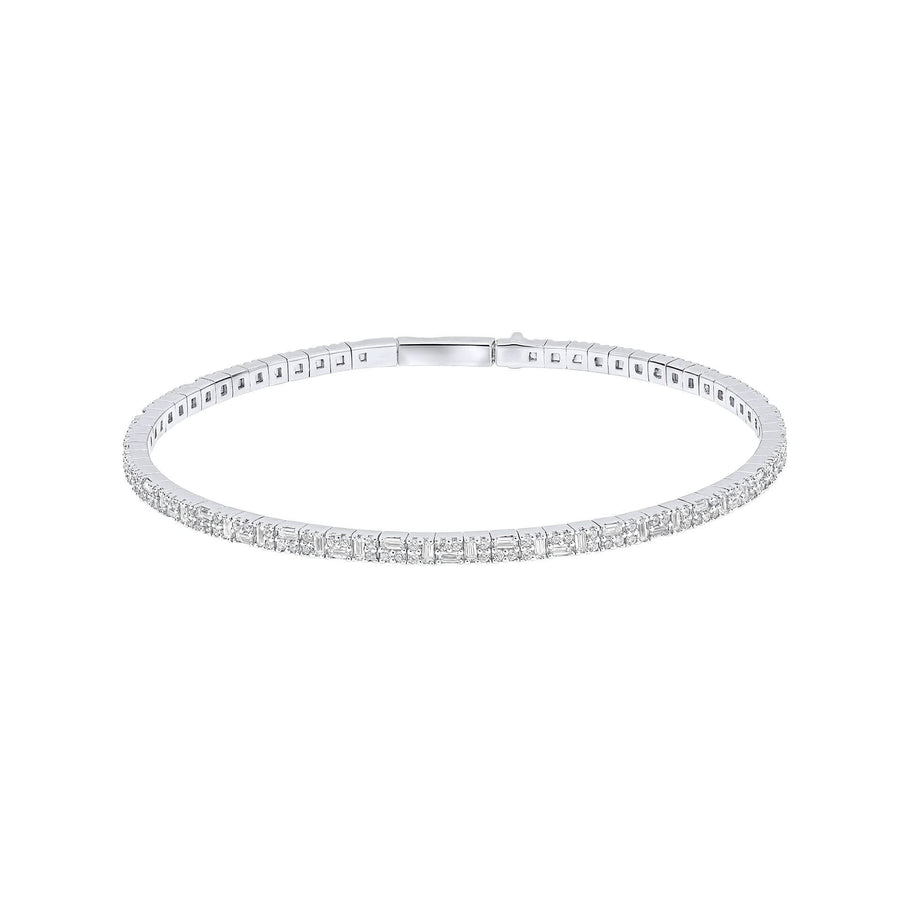 Diamonfire Multi Stone Cubic Zirconia Flexi Bangle B5578