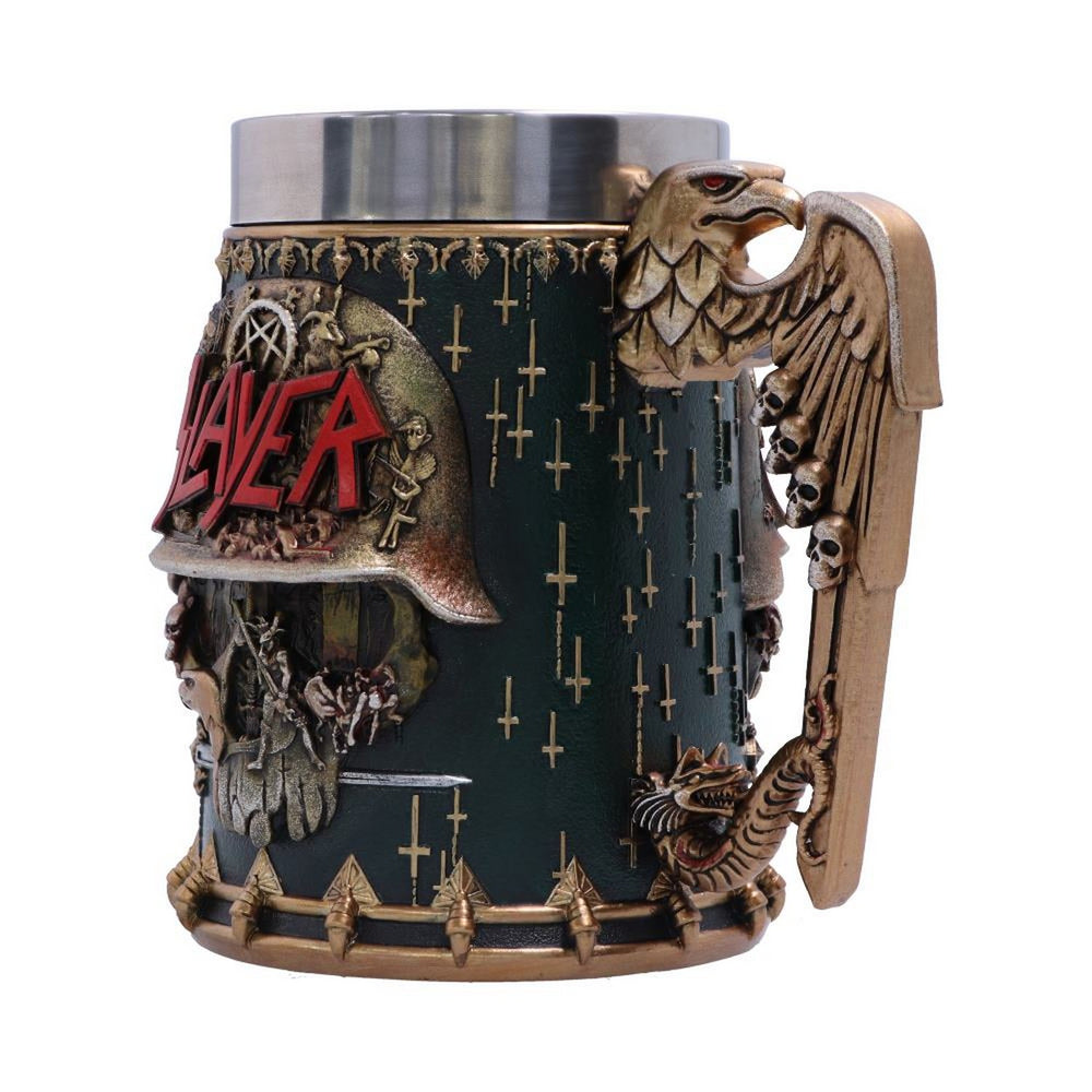 Officially Licensed Slayer Eagle Helmet Skull Logo Tankard B5580T1