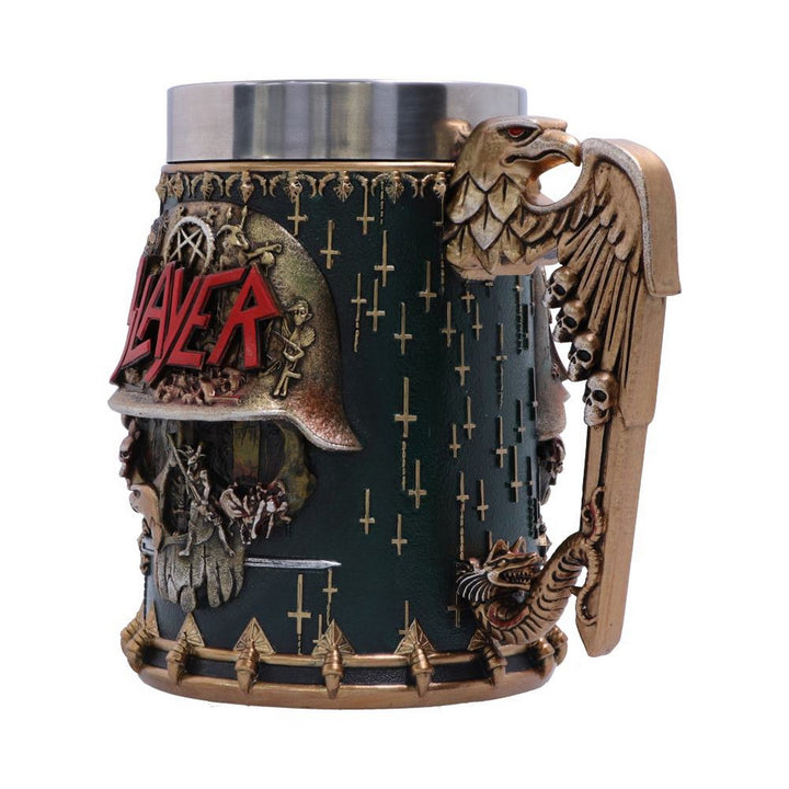 Officially Licensed Slayer Eagle Helmet Skull Logo Tankard B5580T1