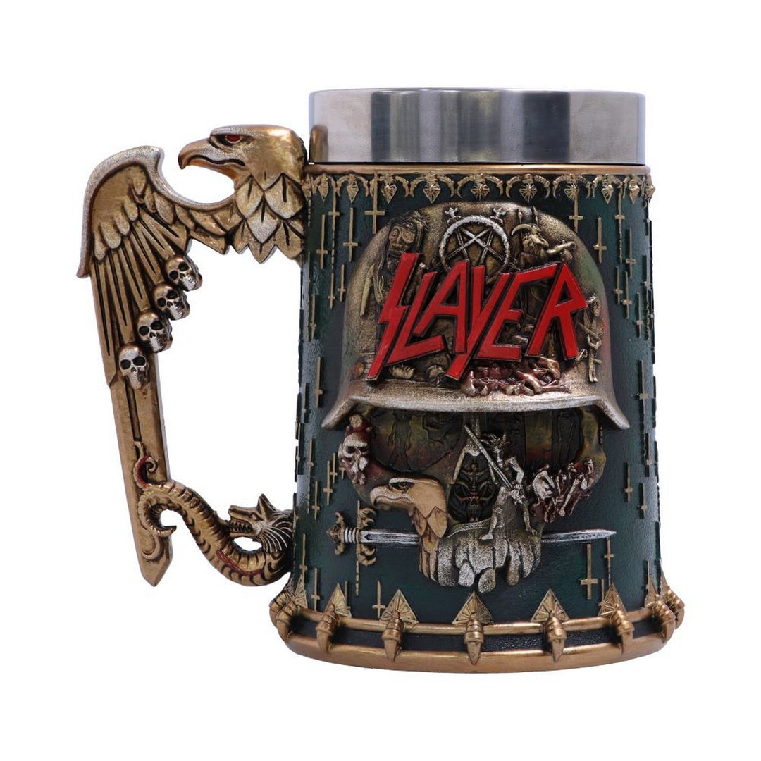 Officially Licensed Slayer Eagle Helmet Skull Logo Tankard B5580T1