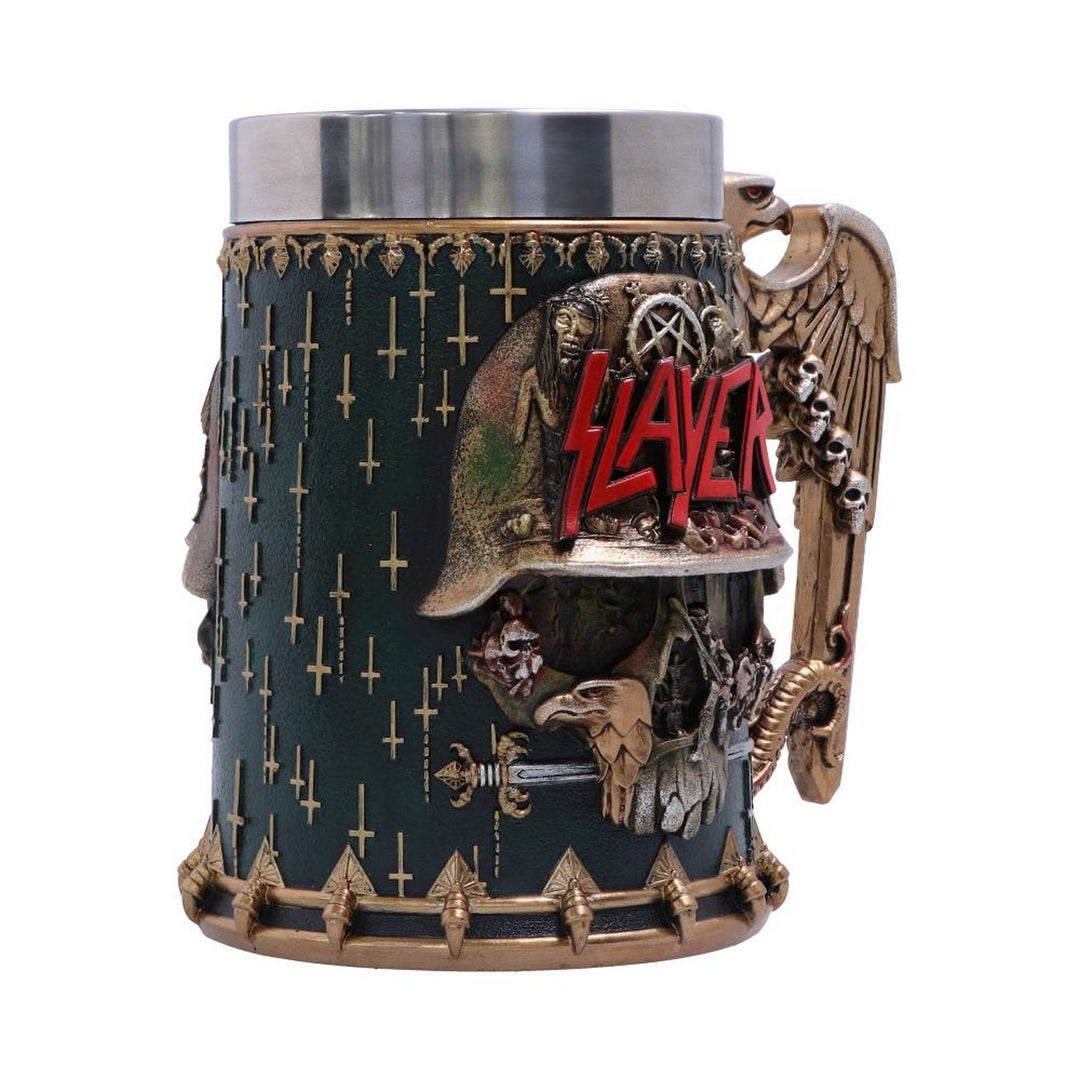 Officially Licensed Slayer Eagle Helmet Skull Logo Tankard B5580T1