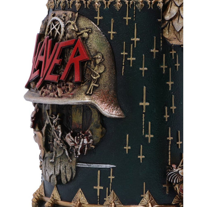 Officially Licensed Slayer Eagle Helmet Skull Logo Tankard B5580T1