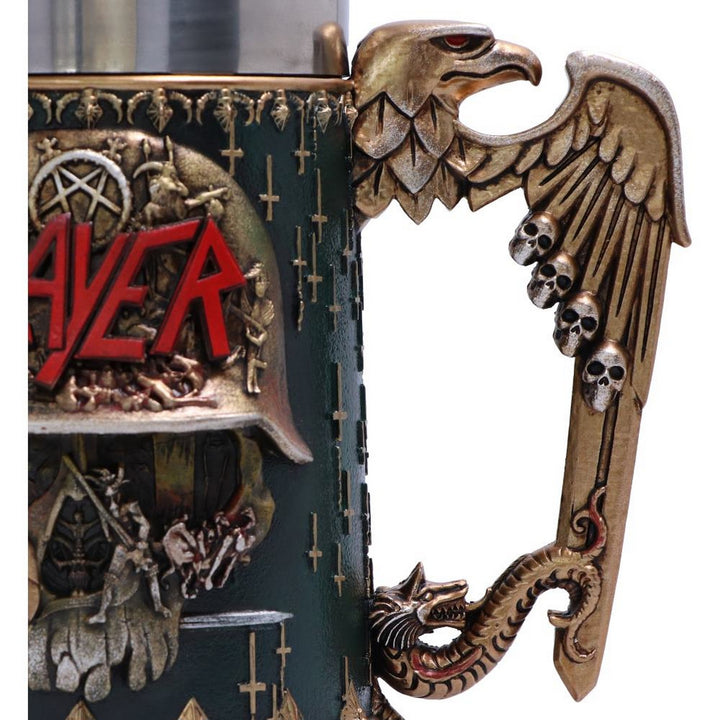 Officially Licensed Slayer Eagle Helmet Skull Logo Tankard B5580T1