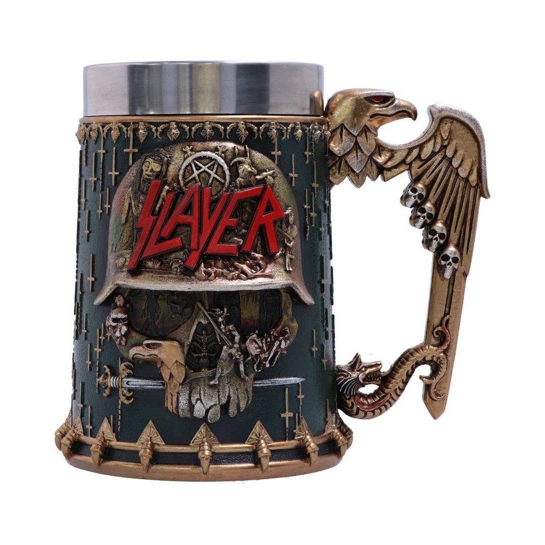 Officially Licensed Slayer Eagle Helmet Skull Logo Tankard B5580T1