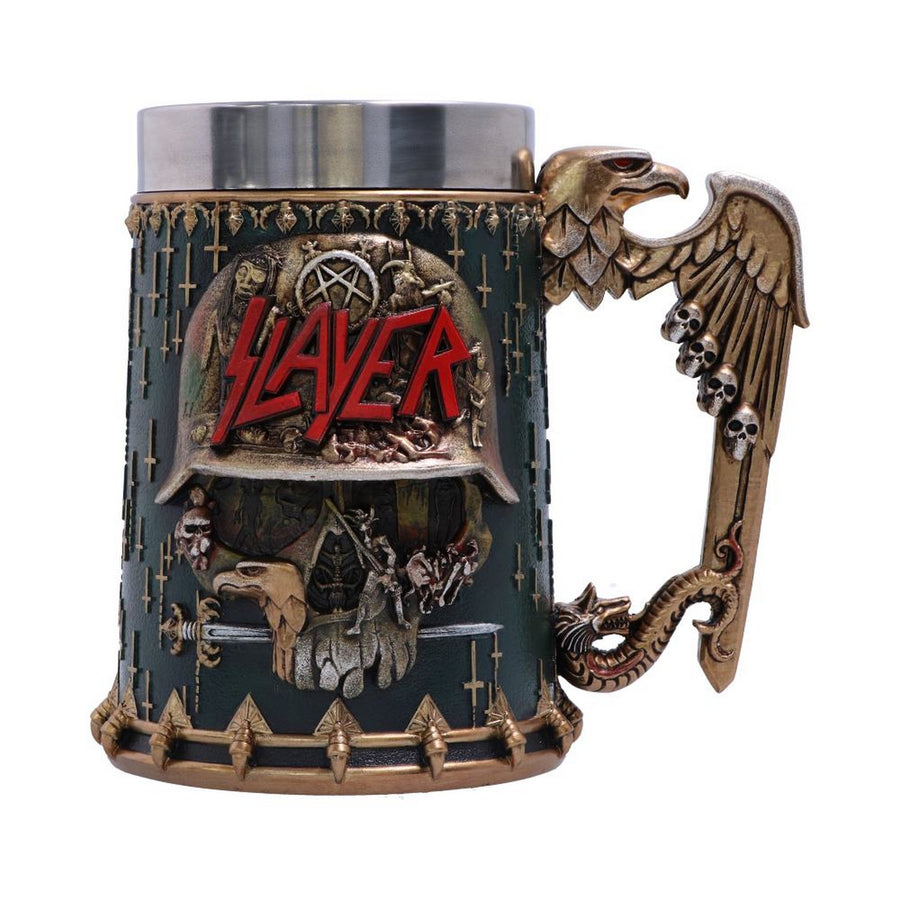 Officially Licensed Slayer Eagle Helmet Skull Logo Tankard B5580T1
