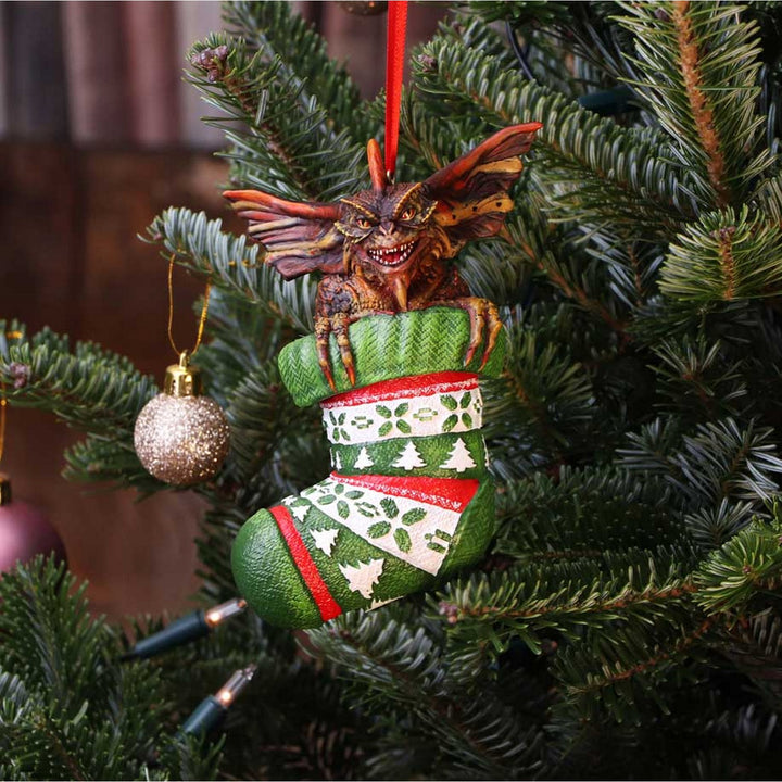 Gremlins Mohawk in Stocking Hanging Festive Decorative Ornament B5591T1