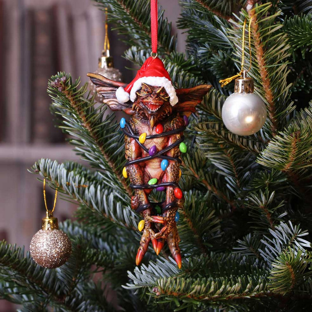 Gremlins Mowhawk in Fairy Lights Hanging Festive Decorative Ornament B5592T1