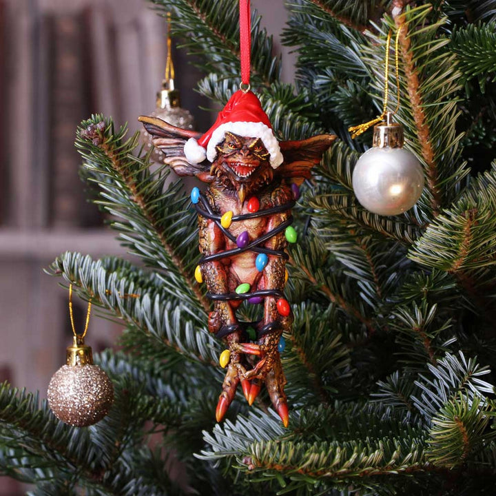 Gremlins Mowhawk in Fairy Lights Hanging Festive Decorative Ornament B5592T1