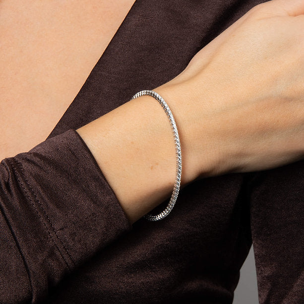 Diamonfire Clear Cubic Zirconia Classic Brilliant Cut Bangle B5614