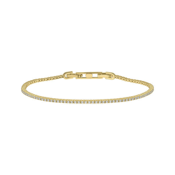 Diamonfire Gold Clear Cubic Zirconia Elegant Oval Cut Bracelet B5615