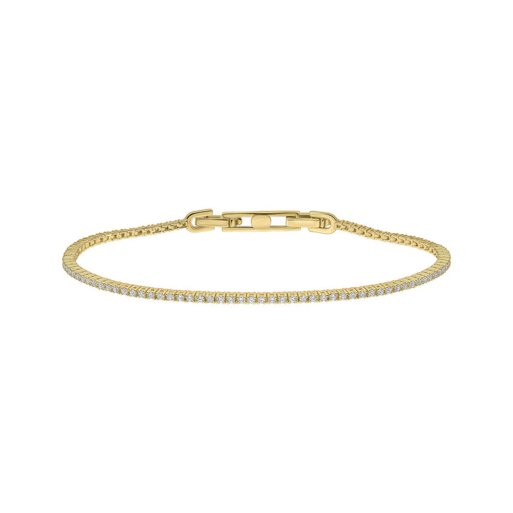 Diamonfire Gold Clear Cubic Zirconia Elegant Oval Cut Bracelet B5615