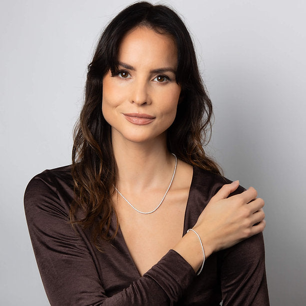 Diamonfire Clear Cubic Zirconia Timeless Pear Cut Bracelet B5616