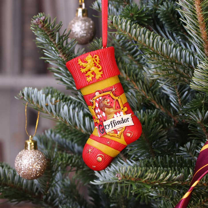 Officially Licensed Harry Potter Gryffindor Stocking Hanging Festive Ornament B5617T1