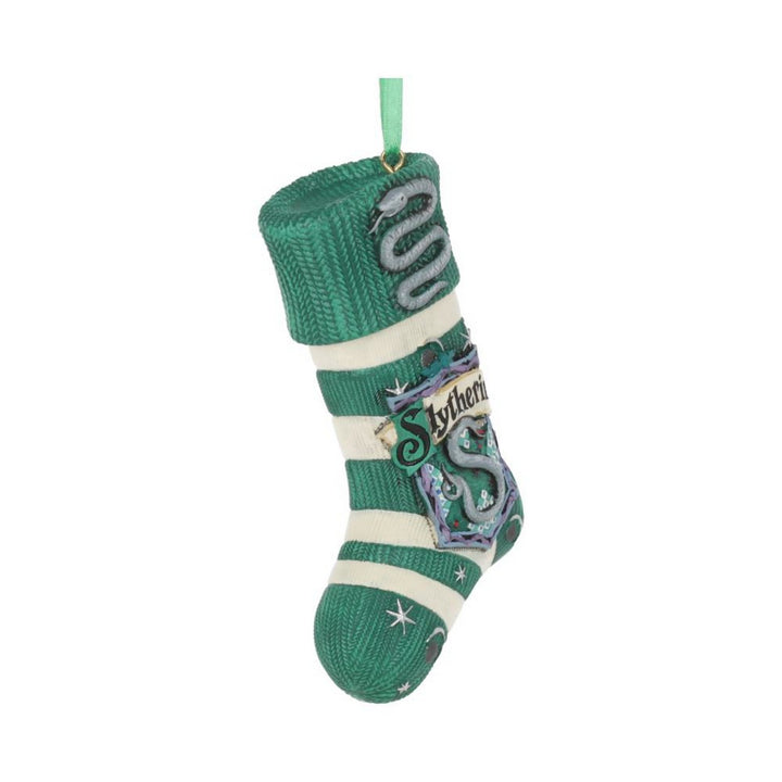 Officially Licensed Harry Potter Slytherin Stocking Hanging Festive Ornament B5618T1