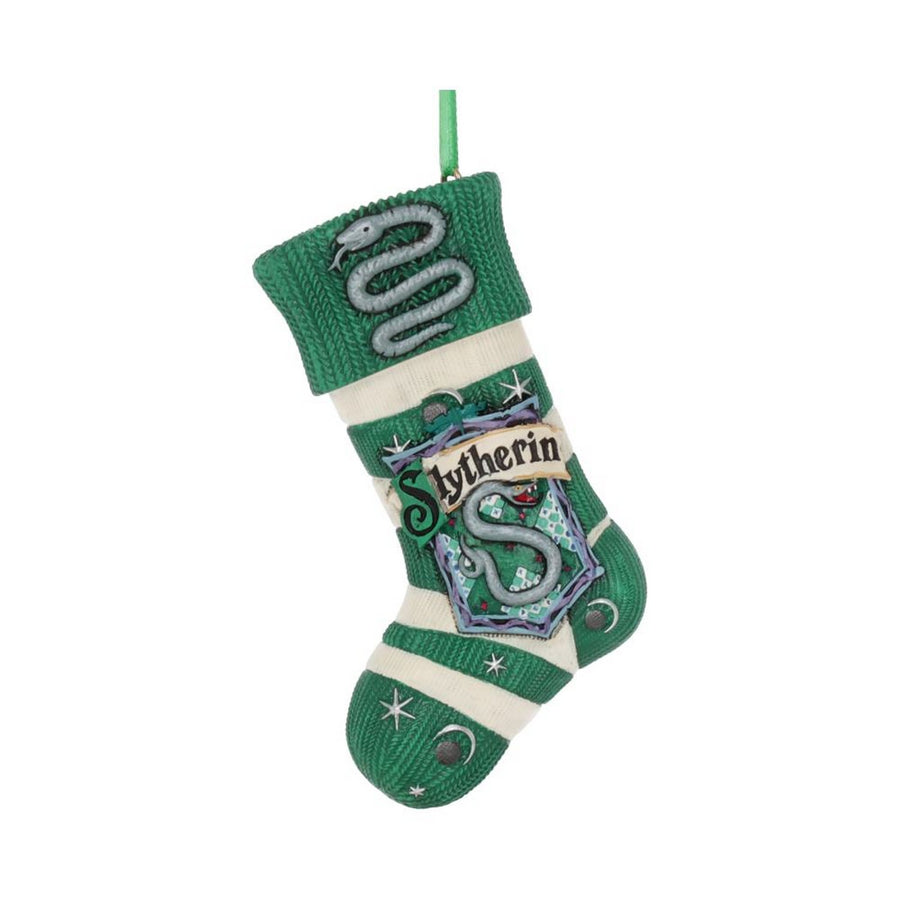 Officially Licensed Harry Potter Slytherin Stocking Hanging Festive Ornament B5618T1