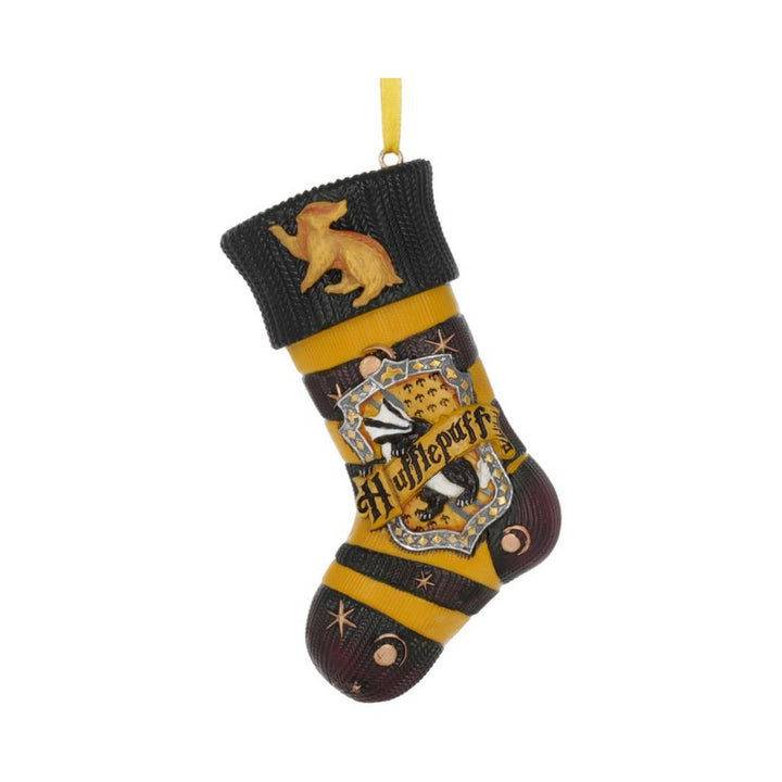 Officially Licensed Harry Potter Hufflepuff Stocking Hanging Festive Ornament B5619T1