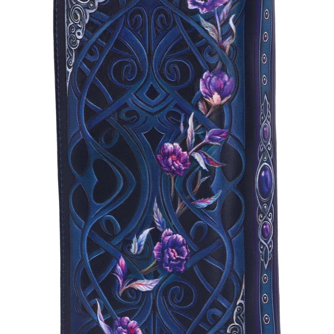 Ravens Flight Black Wing Floral Embossed Purse Wallet B5629T1