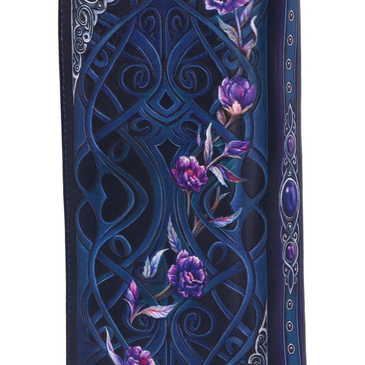 Ravens Flight Black Wing Floral Embossed Purse Wallet B5629T1