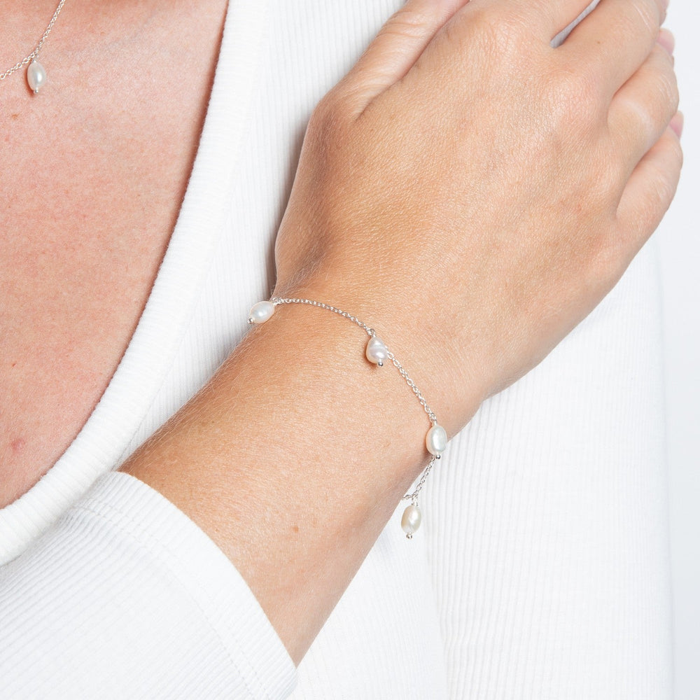 Beginnings Sterling Silver Freshwater Pearl Bracelet B5659W