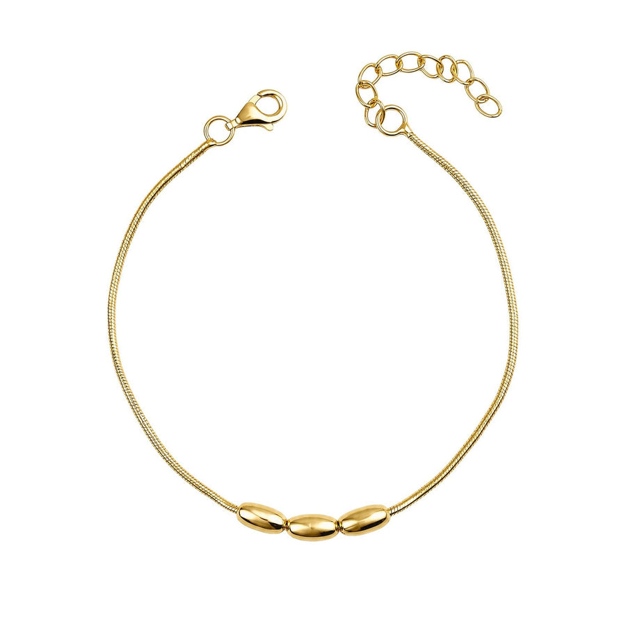 Beginnings Sterling Silver Gold Bracelet B5661