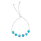 Beginnings Sterling Silver Blue Magnesite Bracelet B5663T