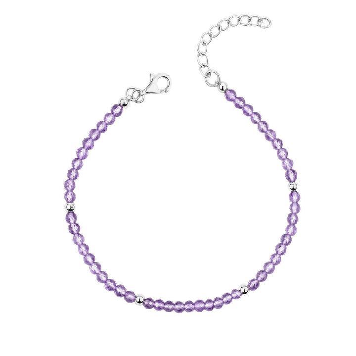 Beginnings Sterling Silver Amethyst Bracelet B5664M