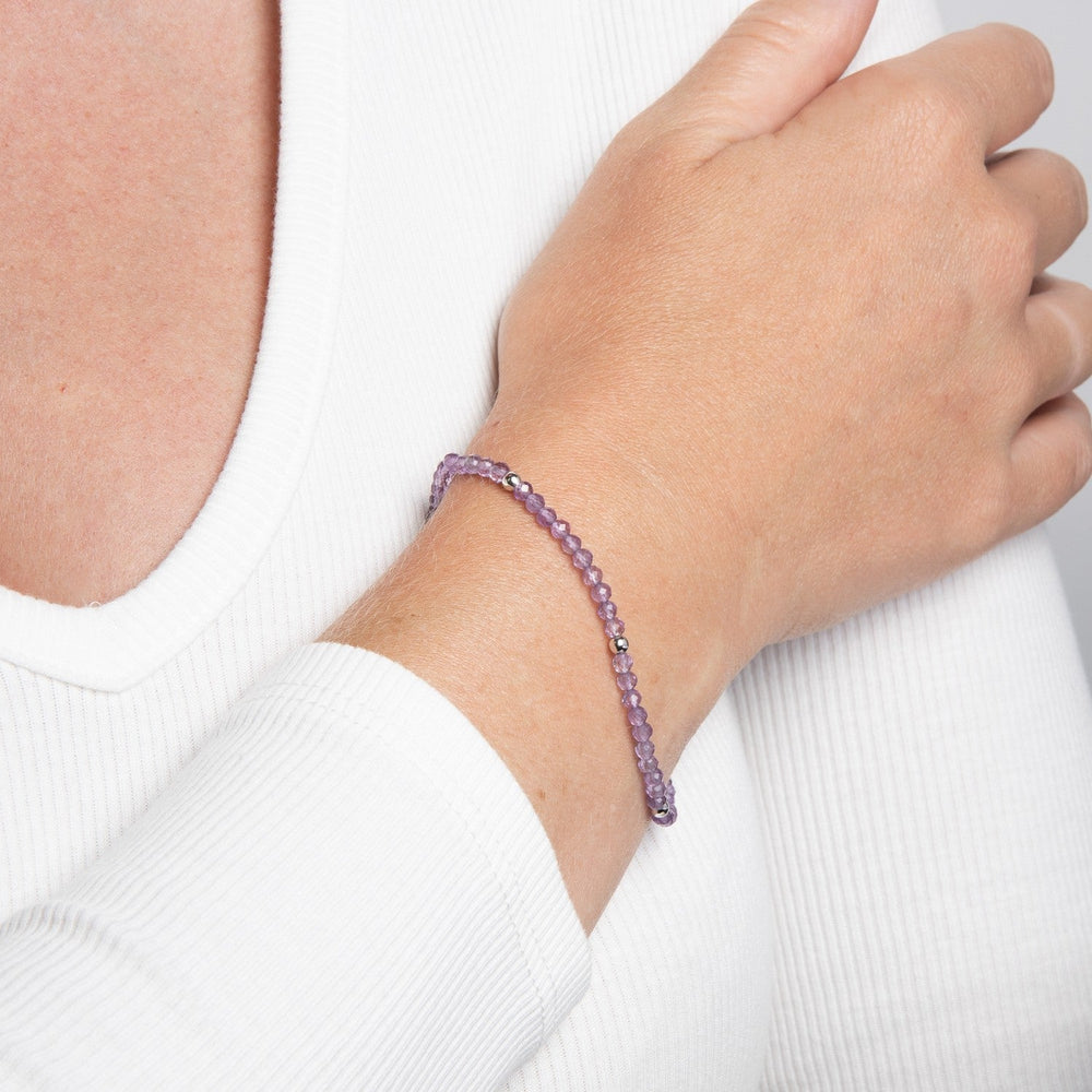 Beginnings Sterling Silver Amethyst Bracelet B5664M