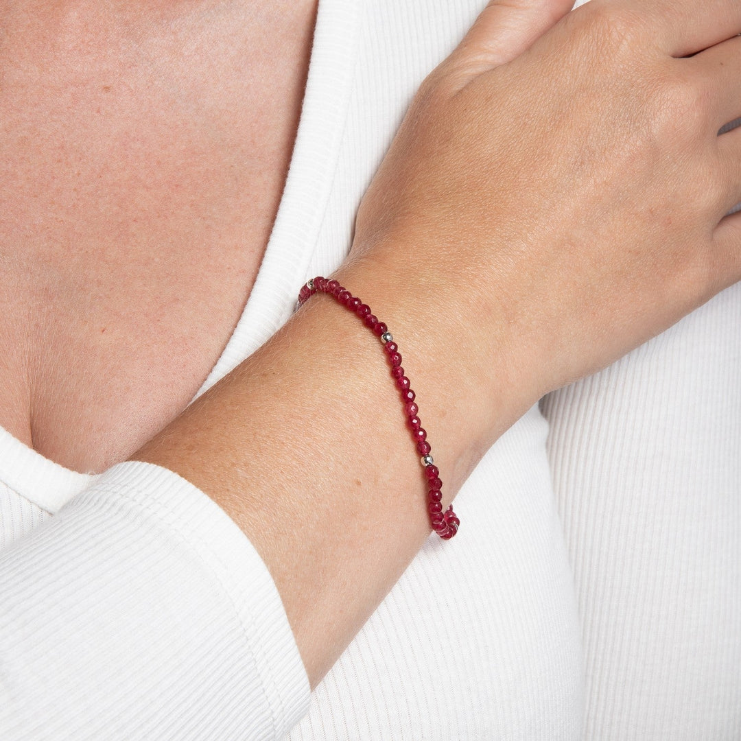 Beginnings Sterling Silver Ruby Bracelet B5666R