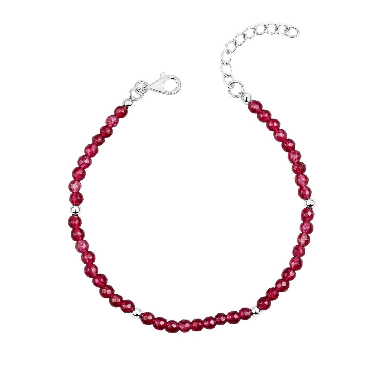 Beginnings Sterling Silver Ruby Bracelet B5666R