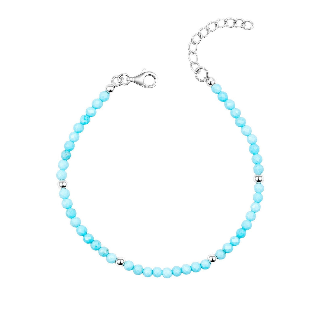 Beginnings Sterling Silver Blue Magnesite Bracelet B5669T