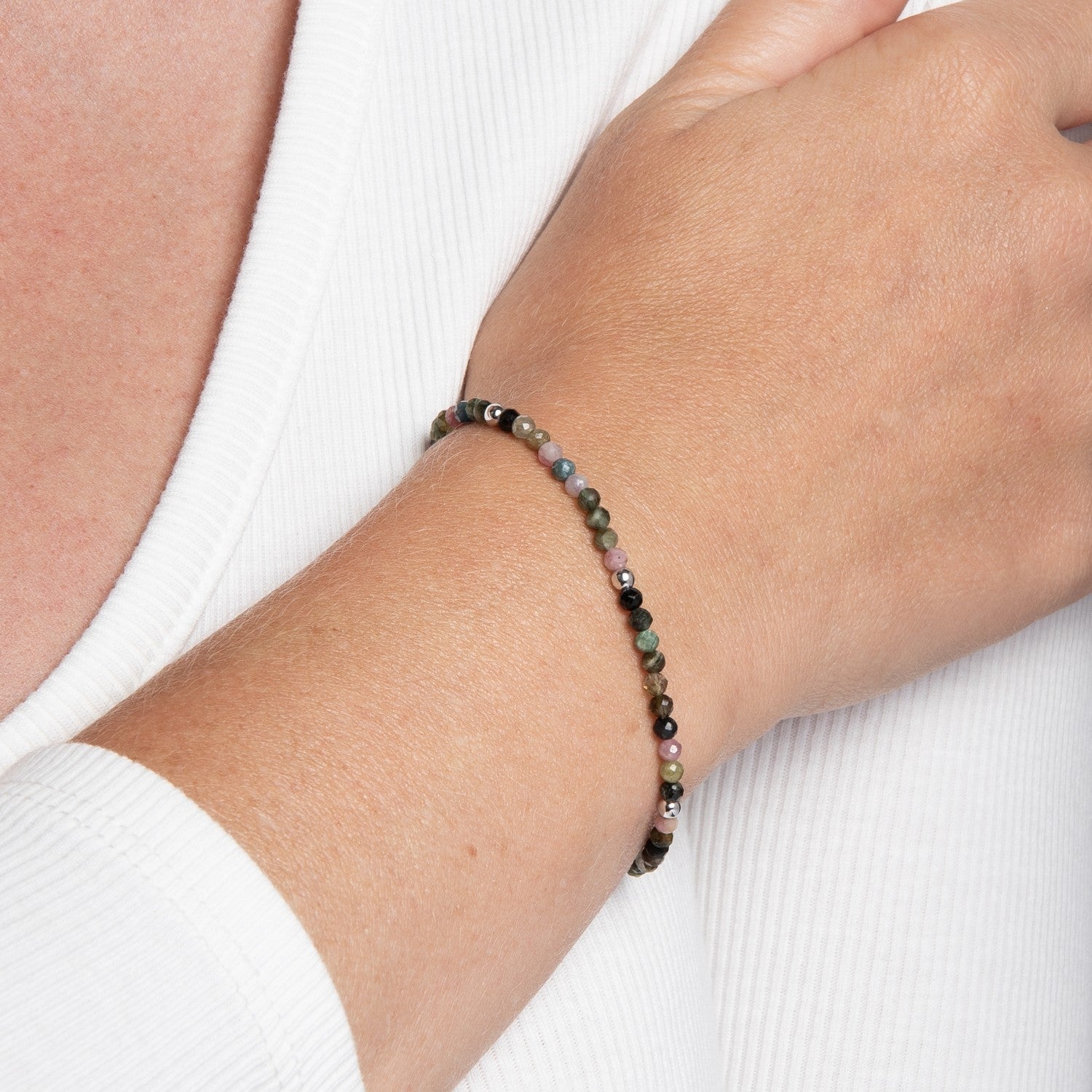 Beginnings Sterling Silver Multi Tourmaline Bracelet B5670