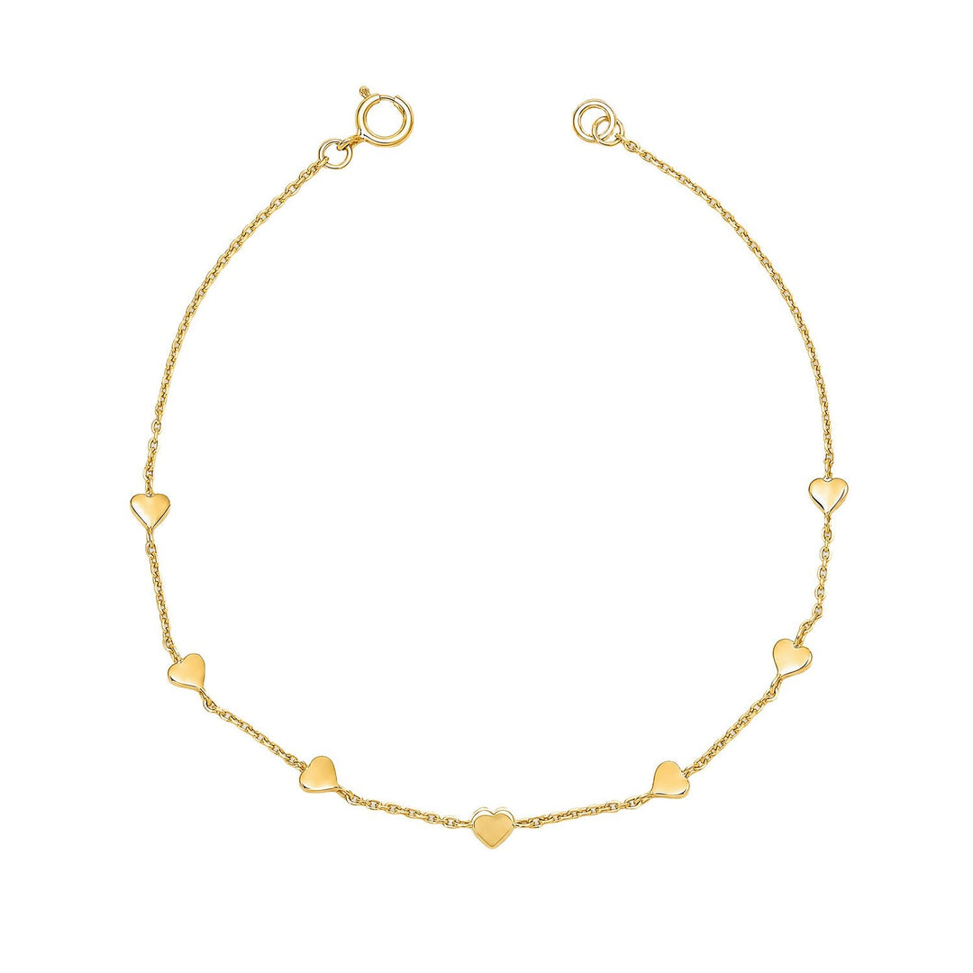 Beginnings Sterling Silver Gold Bracelet B5672