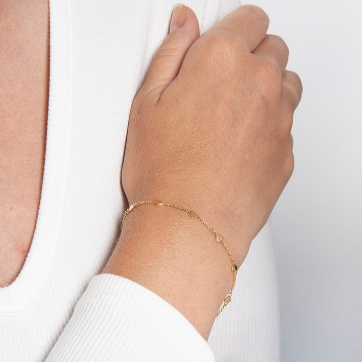 Beginnings Sterling Silver Gold Bracelet B5672