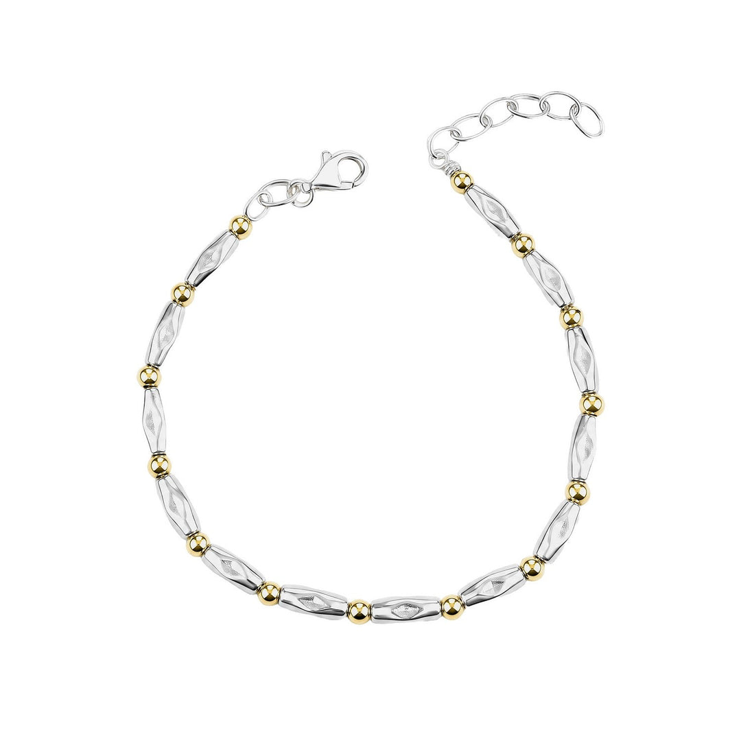 Beginnings Sterling Silver Gold Silver Bracelet B5676