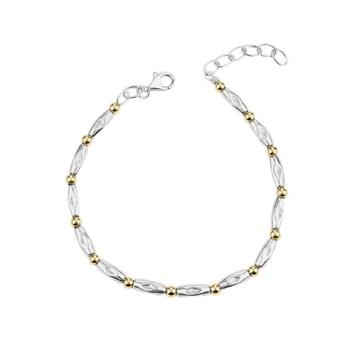 Beginnings Sterling Silver Gold Silver Bracelet B5676