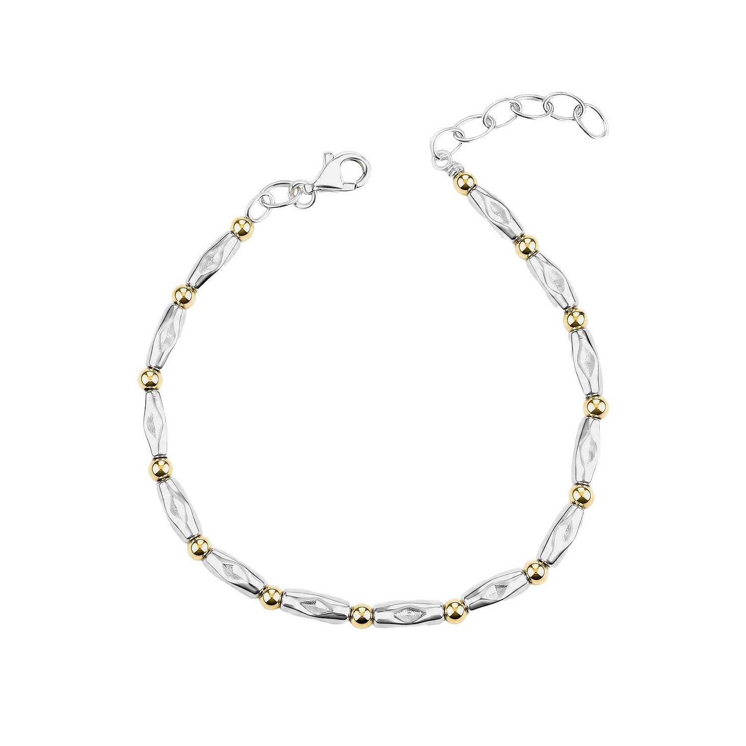 Beginnings Sterling Silver Gold Silver Bracelet B5676