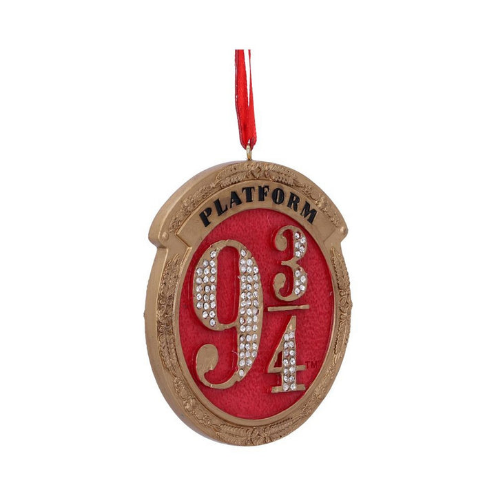 Harry Potter Train Platform 9 3/4 Hanging Festive Decorative Ornament B5677T1