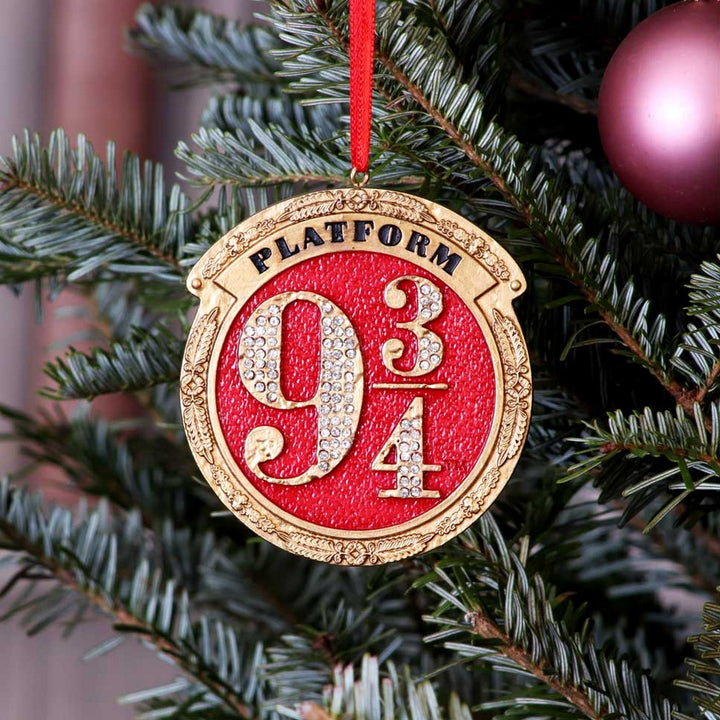 Harry Potter Train Platform 9 3/4 Hanging Festive Decorative Ornament B5677T1