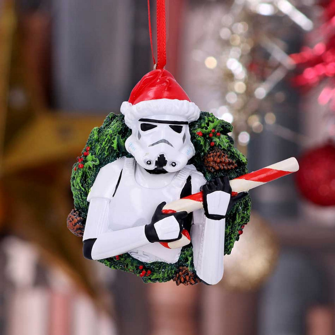 Officially Licensed Stormtrooper Wreath Hanging Ornament B5695U1