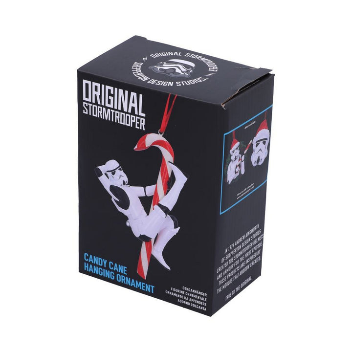 Officially Licensed Stormtrooper Candy Cane Hanging Ornament 12cm B5696U1
